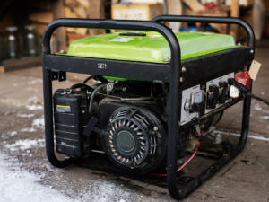 Generator during a storm