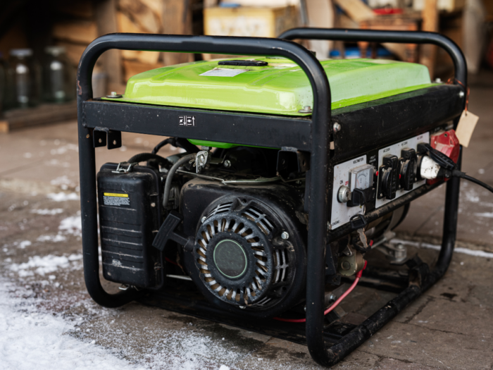 Generator during a storm